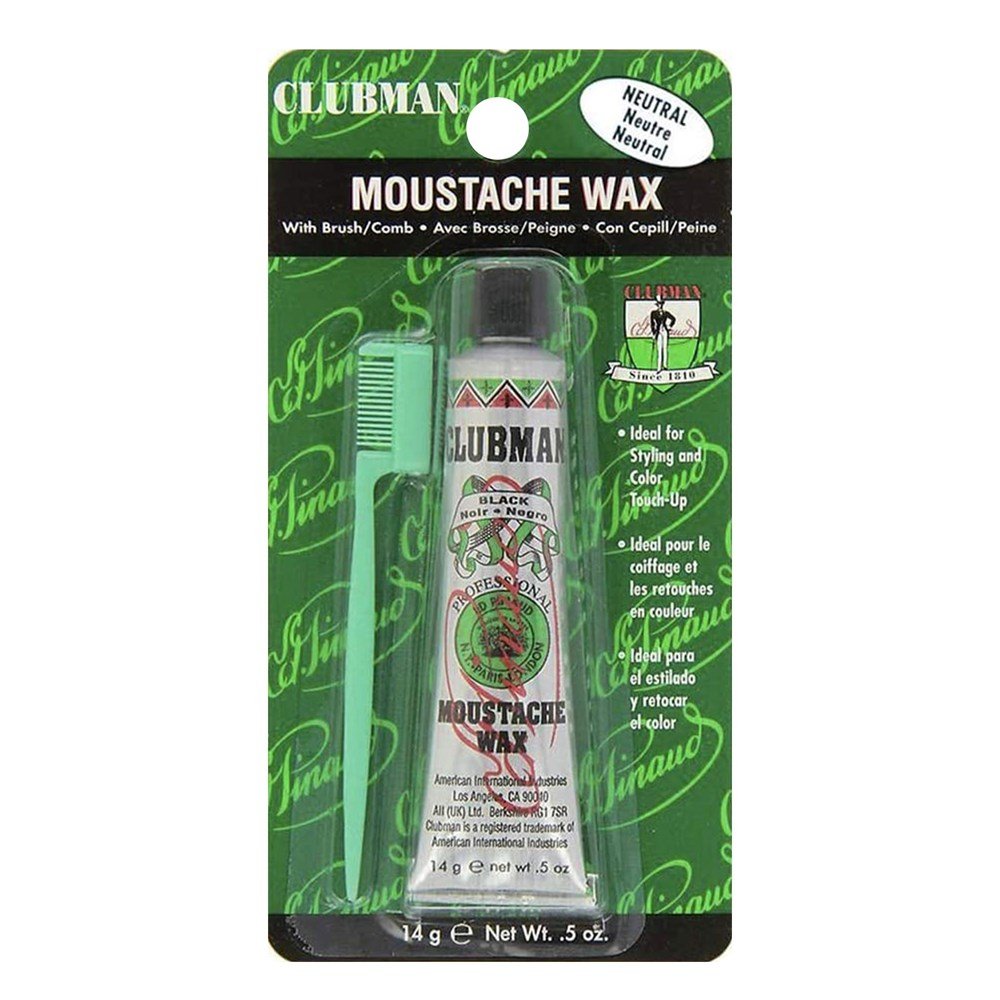 CLUBMAN Pinaud Moustache Wax (0.5oz) Neutral