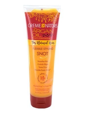 CREME OF NATURE Argan Oil Flexible Styling Snot Gel [X-Hold] (8.4oz)