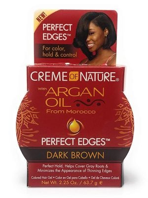 CREME OF NATURE Argan Oil Perfect Color Edges (2.25oz) Dark Brown