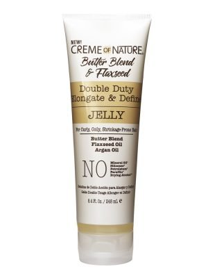 CREME OF NATURE Butter Blend & Flaxseed Double Duty Elongate & Define Jelly (8.4oz)