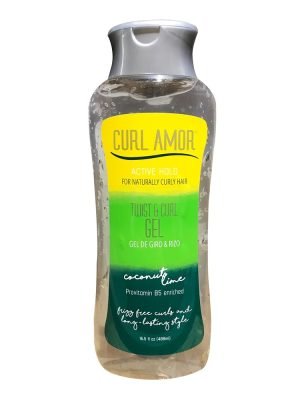 CURL AMOR Coconut Lime Twist&Curl Gel [Active Hold] (16.5oz)