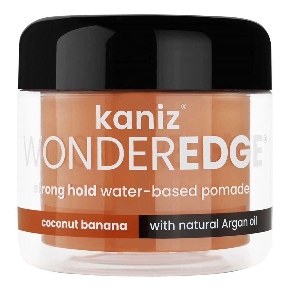 KANIZ WONDEREDGE Strong Hold Pomade (4oz) Coconut Banana