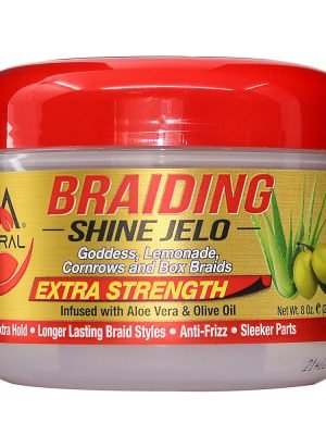 VIA NATURAL Braiding Shine Jelo (8oz) Extra Strength